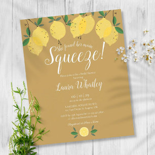 Invitation de mariage Budget Gold Squeeze Lemon
