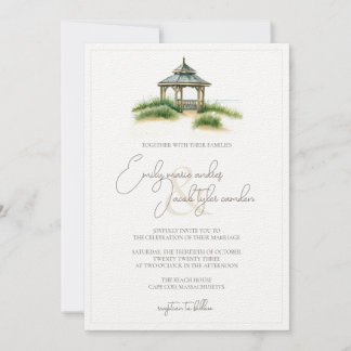Invitation de mariage - Cape Cod en aquarelle