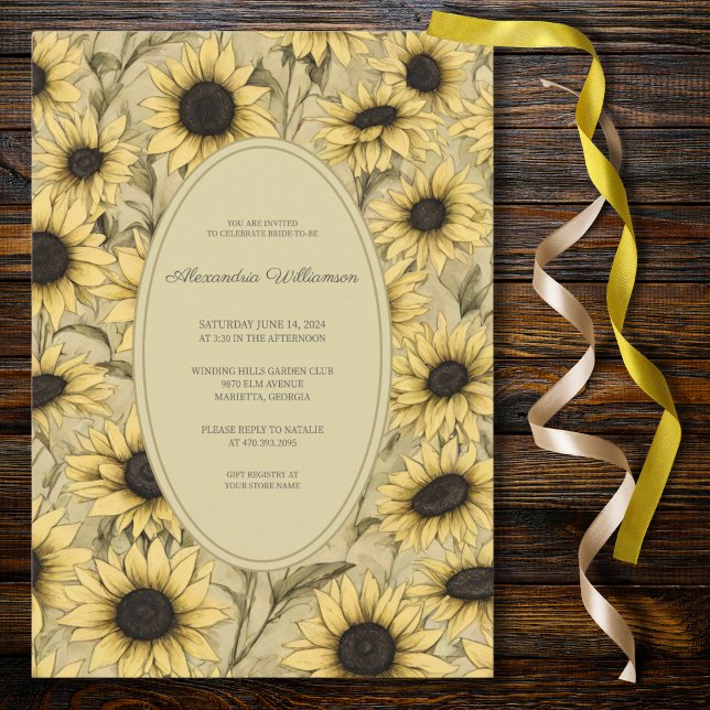 Invitation de mariage champêtre moderne avec tourn (Créateur téléchargé)