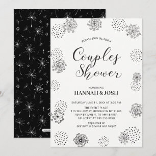 Invitation de mariage chic et moderne pour couples