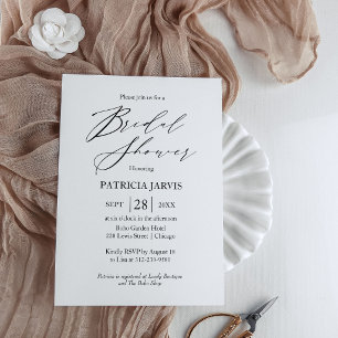 Invitation de mariage chic minimaliste moderne