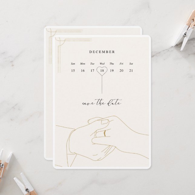 invitation de mariage classique (Devant/Arrière en situation)