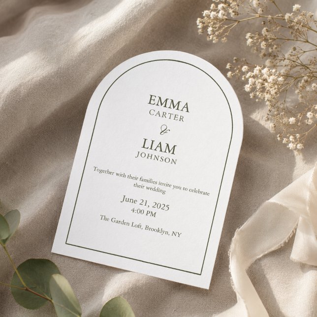 Invitation de mariage classique élégant moderne sc (Créateur téléchargé)