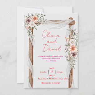 Invitation de mariage classique – Élégante et inte