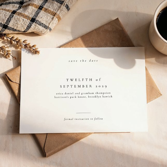 Invitation de mariage classique minimale pour Sauv (Créateur téléchargé)