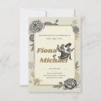 Invitation de mariage Dancing Calaveras