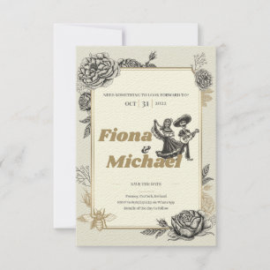 Invitation de mariage Dancing Calaveras