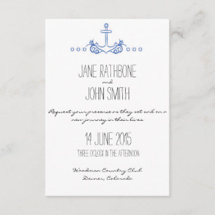 Invitation de mariage d'Ancre