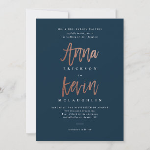 Invitation de mariage d'Anna et Kevin