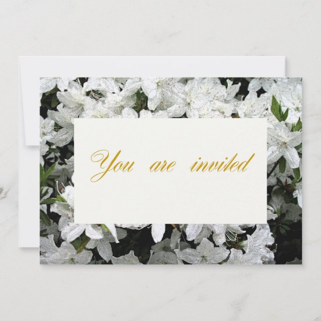 Invitation de mariage, d'anniversaire ou de noces (Devant)