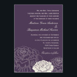 Invitation de mariage dans le jardin du rose - vio<br><div class="desc">Cette collection contemporaine de Jardins Roses présente de belles silhouettes roses qui ajoutent un style élégant et élégant à tout thème mariage. Cette conception est également disponible dans d'autres modèles de couleurs. Visitez berryberrysweet.com pour plus de détails. Objets disponibles dans ce design : - Invitations de mariage - Carte RSVP...</div>
