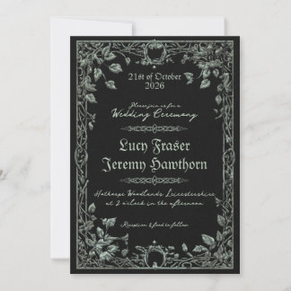 Invitation de mariage Dark Viking