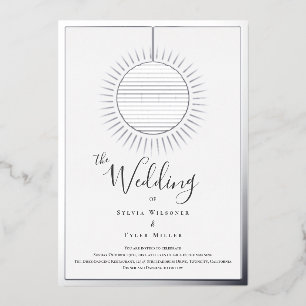 Invitation de Mariage de boule Disco Foil