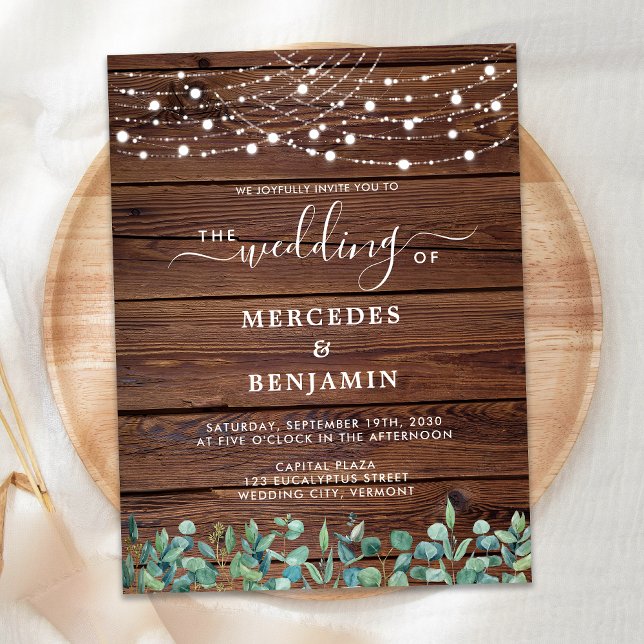 Invitation de mariage de code QR de la chaîne rust (Créateur téléchargé)