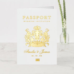 Invitation de mariage de destination réelle en feu