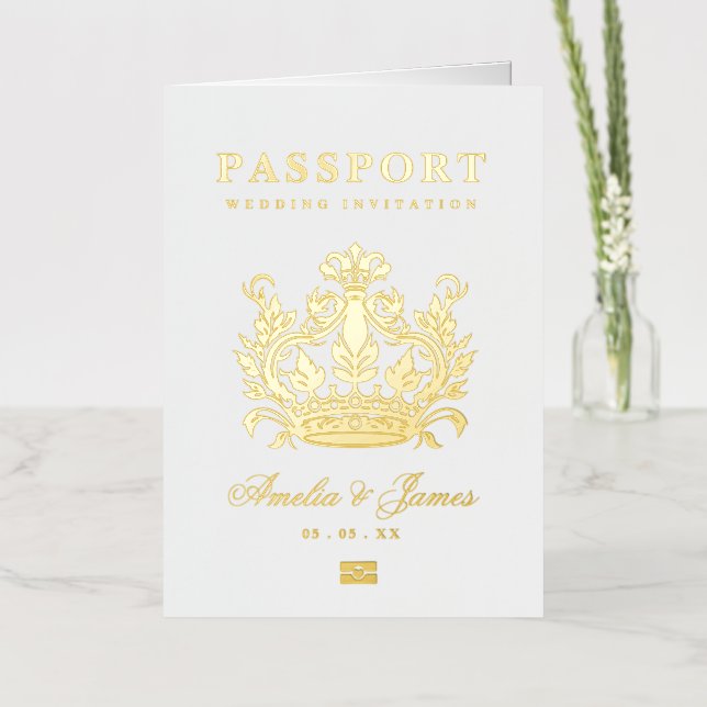 Invitation de mariage de destination réelle en feu (Fleur)