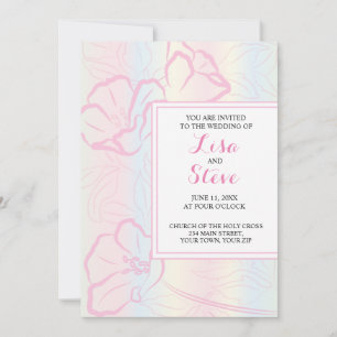 Invitation de mariage de destination sur une île t