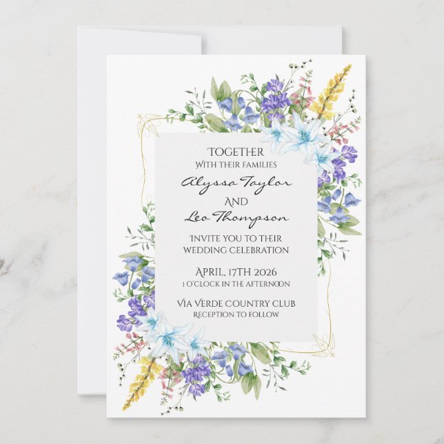 Invitation de mariage de Fantasy Game (Devant)