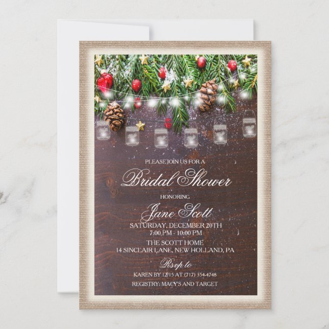 Invitation de mariage de fete champetre (Devant)