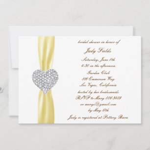 Invitation de mariage de fiançailles Cœur de Diama