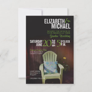 Invitation de mariage de jardin