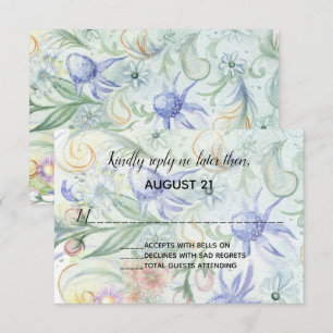 Invitation de mariage de jardin de conte de fées
