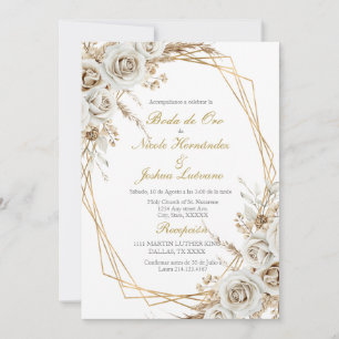 Invitation de mariage de noces d'or