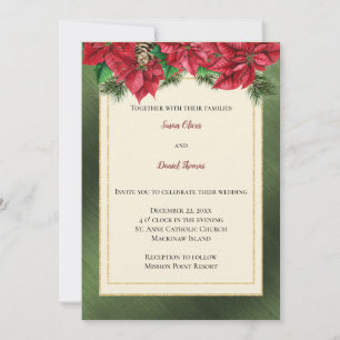Invitation de mariage de Noël