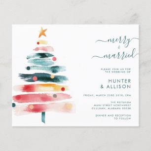 Invitation de mariage de Noël 