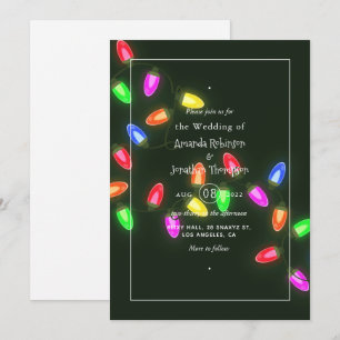 Invitation de mariage de Noël