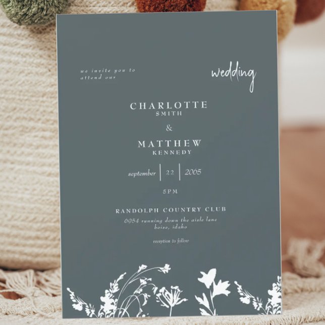 Invitation de mariage de printemps poétique (Créateur téléchargé)