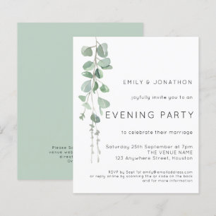 Invitation de mariage de soirée de fête au budget 