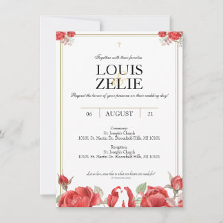 Invitation de mariage de St. Therese