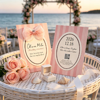 Invitation de mariage de style Sweet Beach !