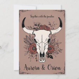 invitation de mariage de wild western boho