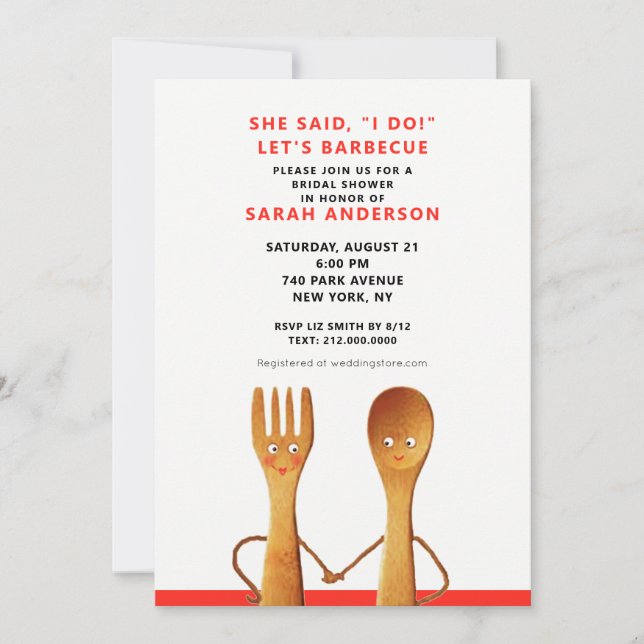 Invitation de mariage d'été (Devant)