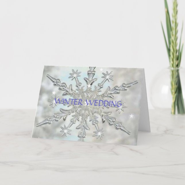 Invitation de mariage d'hiver (Devant)