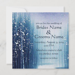 Invitation de mariage d'hiver