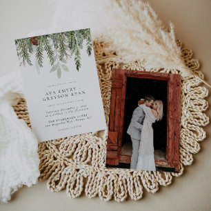Invitation de mariage d'hiver
