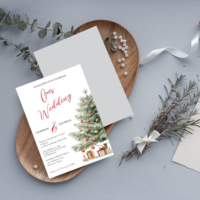 Invitation de mariage d'hiver et de fêtes (Créateur téléchargé)