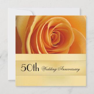 Invitation de mariage d'or