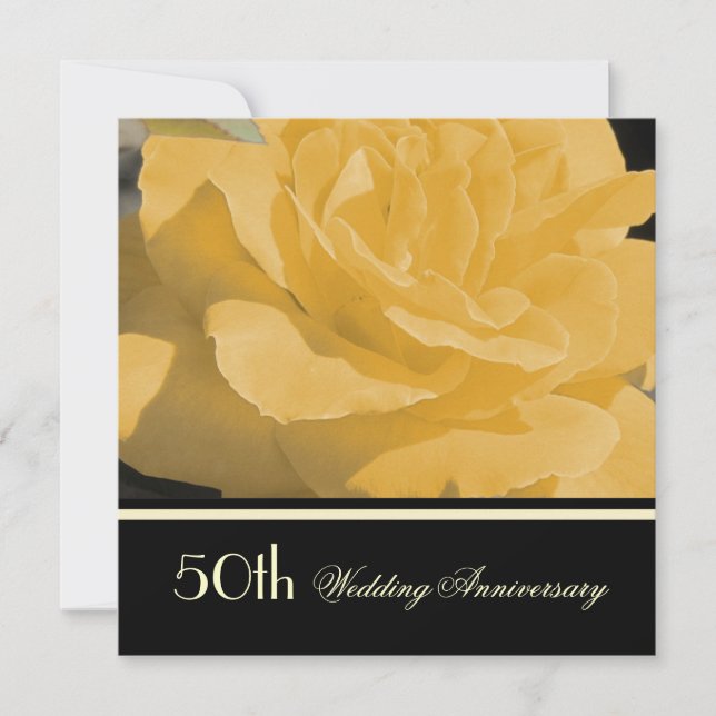 Invitation de mariage d'or (Devant)