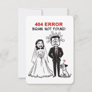 Invitation de mariage drôle et heureux