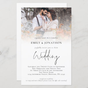 Invitation de mariage du code QR du script de supe