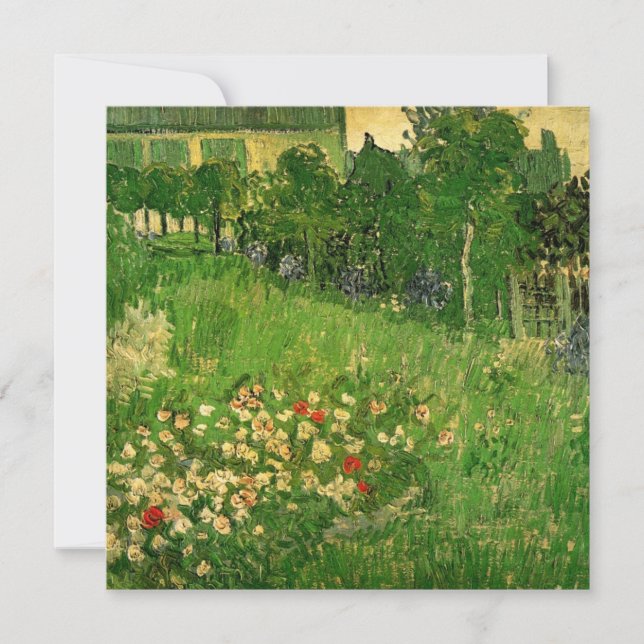 Invitation de mariage du jardin de Van Gogh Daubig (Devant)