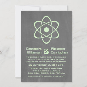 Invitation de mariage du tableau de bord atomique 