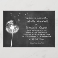 Invitation de mariage du tableau de bord floral (b