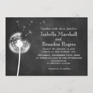 Invitation de mariage du tableau de bord floral (b