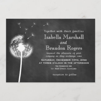 Invitation de mariage du tableau de bord floral (b