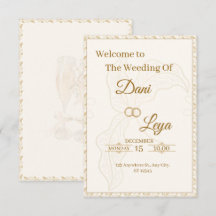 Invitation de mariage élégante
